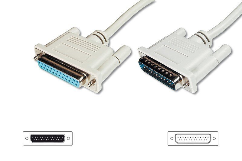 Digitus AK-610201-050-E 5M D-Sub25 M/F Veri Kb