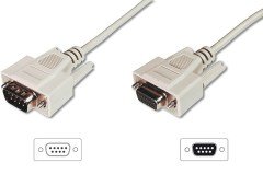Digitus AK-610203-030-E VGA 9 Pin Uzatma Kablo 3m