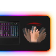 NightSilver Silverpad 700x300mm RGB Pro Gaming Oyuncu MousePad - Kaymaz Tabanlı
