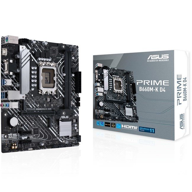 Asus Prime B660M-K D4 1700P Vga Hdmi