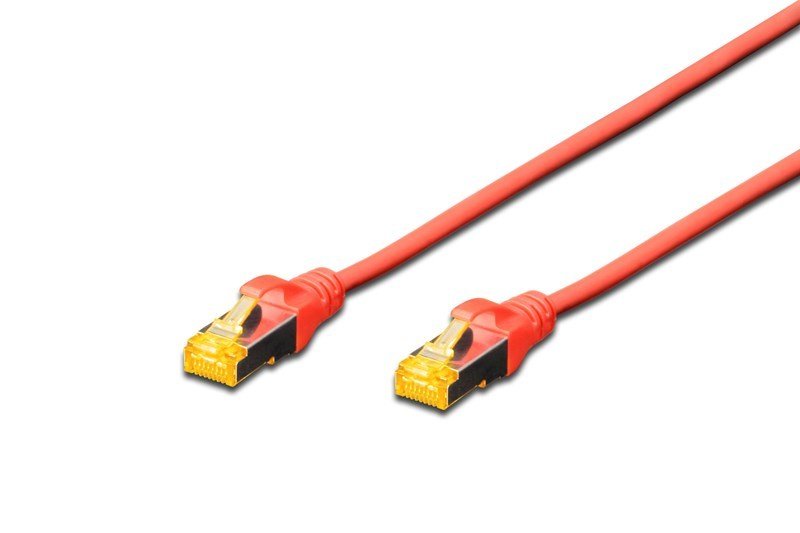 Digitus DK-1644-A-005/R S/FTP Cat6A Kırmızı 0.5m