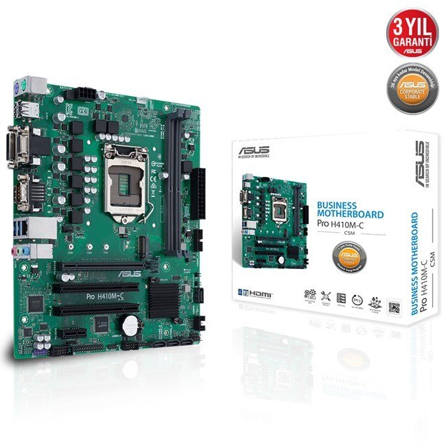 Asus Prime H410M-C/Csm 1200P Vga Dvi Hdmi Usb3.2