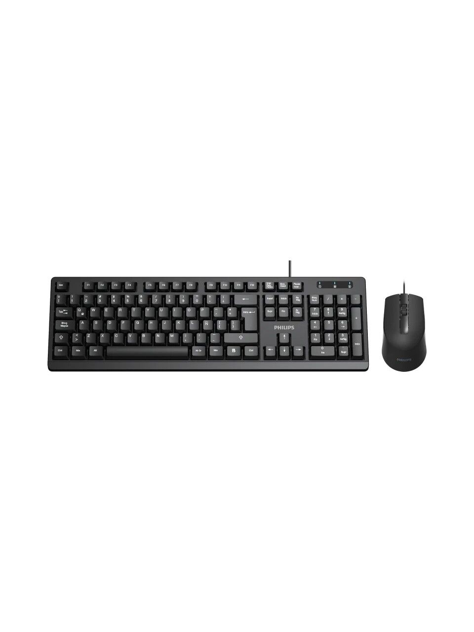 Philips SPT6234 Kablolu Türkçe Q Klavye ve Mouse Seti Siyah