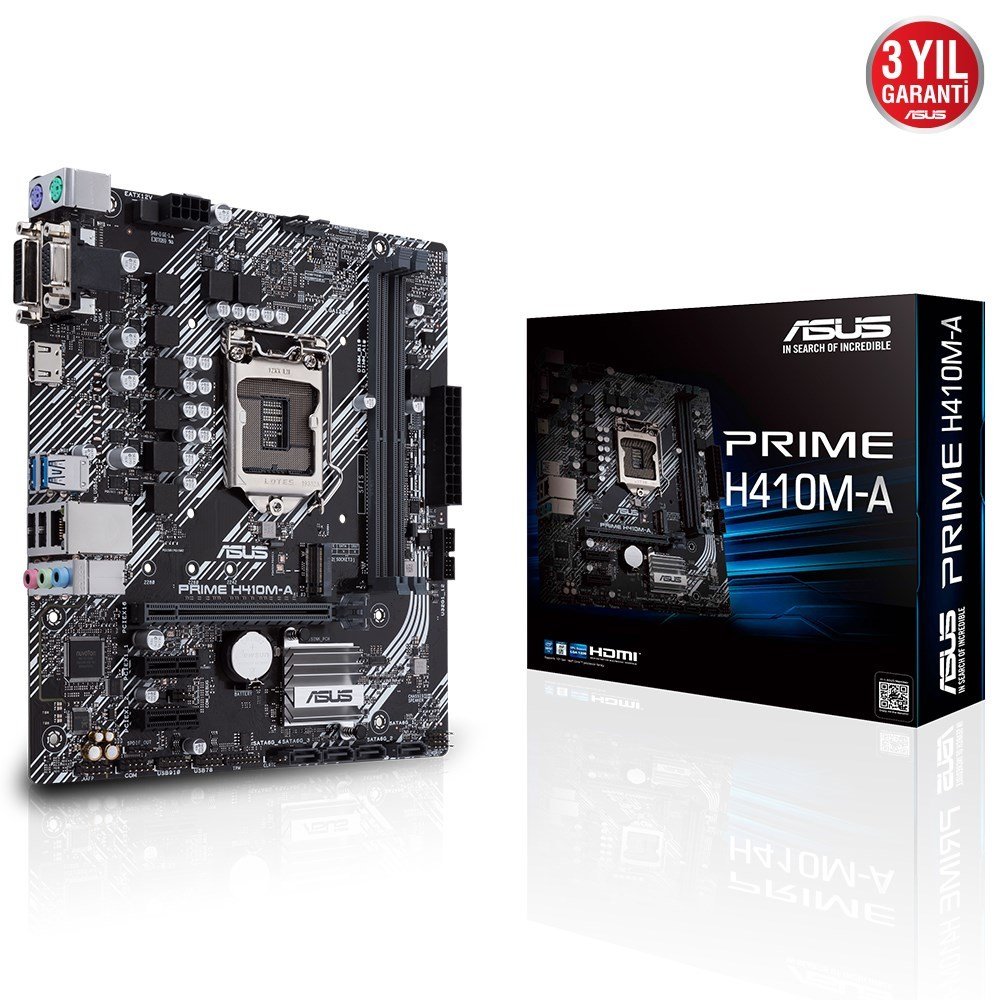 Asus Prime H410M-A 1200P Vga Dvi Hdmi Usb3.2