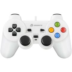 GameBooster GB-J101W Beyaz Kablolu Titreşimli Gamepad (PC Uyumlu)