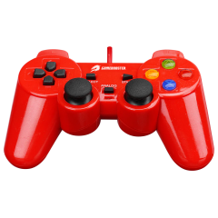 GameBooster GB-J101R Kırmızı Kablolu Titreşimli Gamepad (PC Uyumlu)