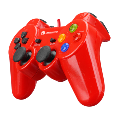 GameBooster GB-J101R Kırmızı Kablolu Titreşimli Gamepad (PC Uyumlu)