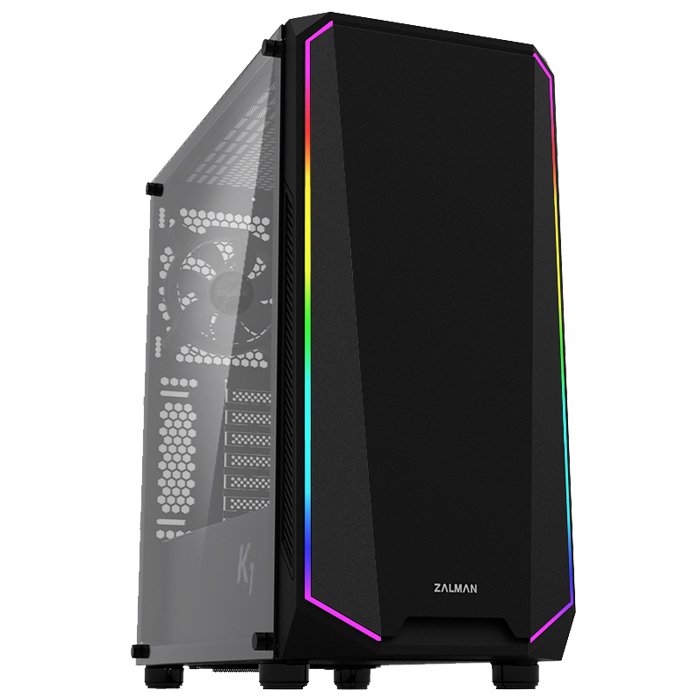 ZALMAN K1 TEMPERED RGB FAN ATX MIDT KASA  (POWERSIZ)
