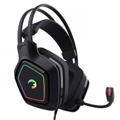 Gamepower Mihawk RGB Işık 7.1 Surround Titreşimli Kulak Üstü Oyuncu Kulaklığı Siyah
