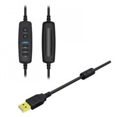 Gamepower Mihawk RGB Işık 7.1 Surround Titreşimli Kulak Üstü Oyuncu Kulaklığı Siyah