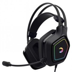 Gamepower Mihawk RGB Işık 7.1 Surround Titreşimli Kulak Üstü Oyuncu Kulaklığı Siyah