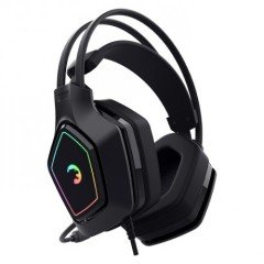 Gamepower Mihawk RGB Işık 7.1 Surround Titreşimli Kulak Üstü Oyuncu Kulaklığı Siyah