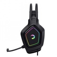 Gamepower Mihawk RGB Işık 7.1 Surround Titreşimli Kulak Üstü Oyuncu Kulaklığı Siyah