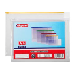 Bigpoint Döküman Dosyası A4 PVC Mavi 12'li Poşet